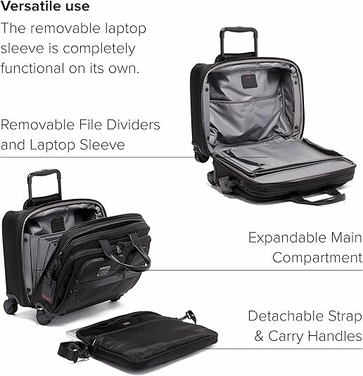 TUMI デラックス・4ウィール・ラップトップ・ケース 2603627D3 TUMI TUMI Deluxe 4 Wheel Laptop Case Brief 2603627D3 black